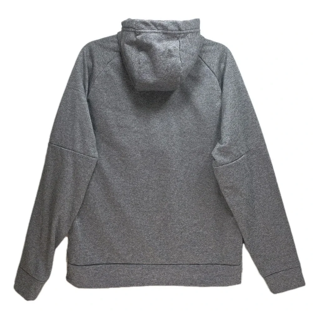 Nike Therma Fit Pullover Hoodie Mens L Fleece Lined Kangaroo Pocket Gray Athlete